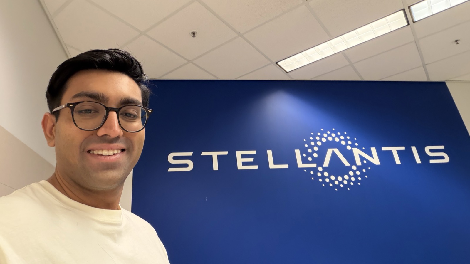 Wayve team at the Stellantis production deal announcement