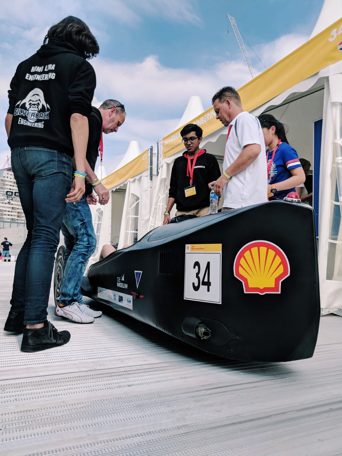Silverbacks Engineering team at Shell Eco-marathon Europe